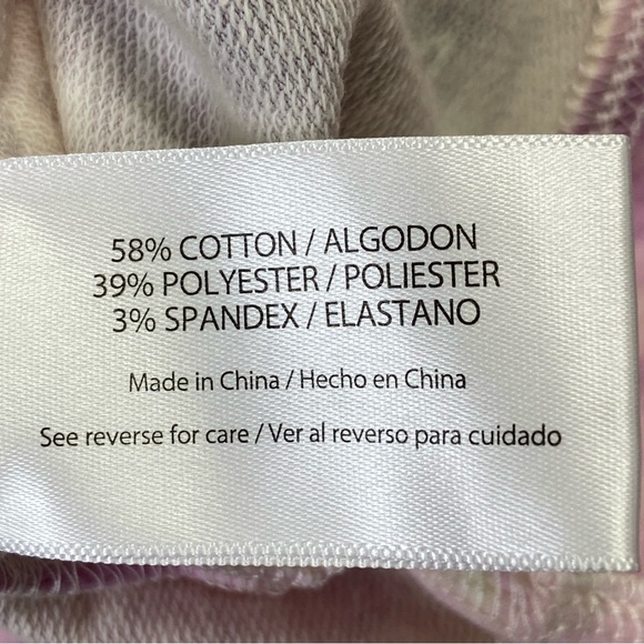 WILDFOX Sweatshirt Tie Dye Stars Print Pullover Graphic Crewneck Purple Size XL - Picture 8 of 9